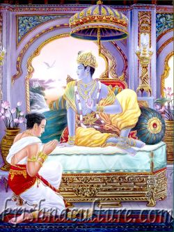Uddhava Krishna Canvas Art 9x12"